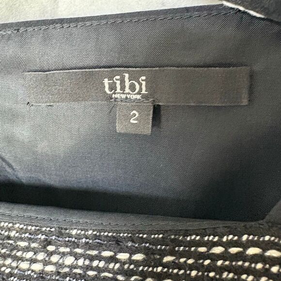 TIBI NEW YORK Maryann black and tweed dress Office Corpcore Size 2 - Picture 4 of 9